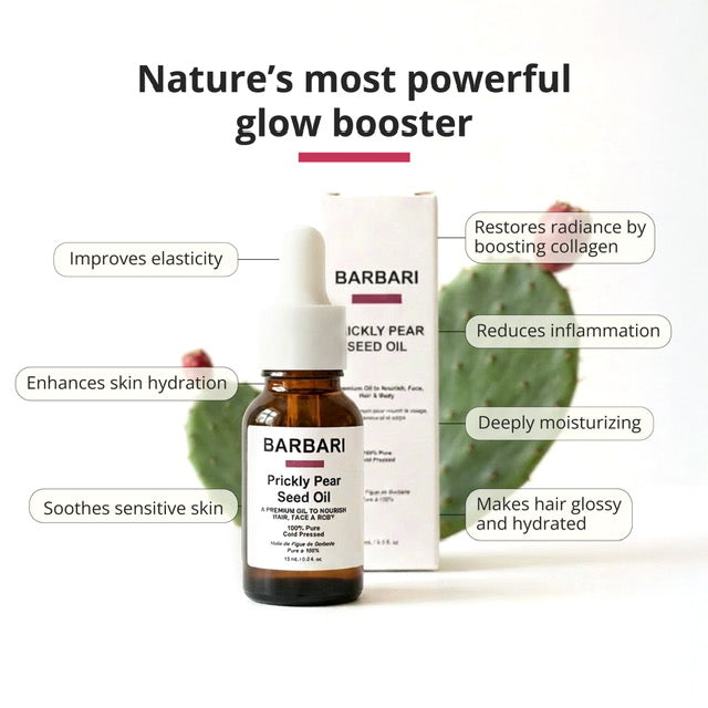 The Premium BARBARI Oil 100% Pure Prickly Pear Seed Beauty Oil 15 mL