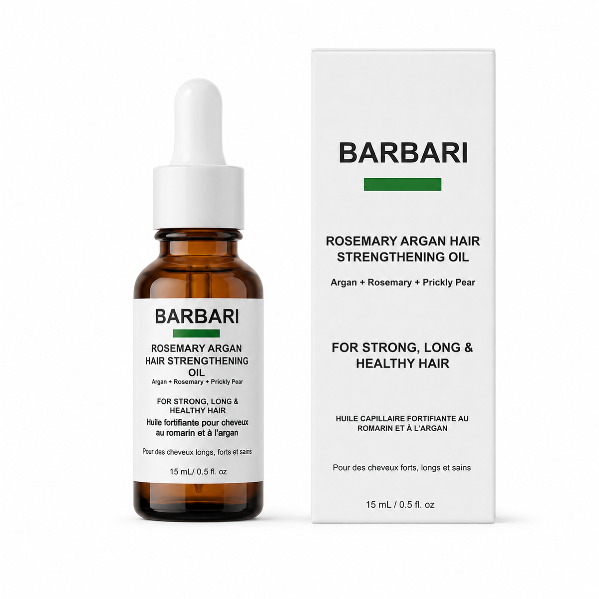 BARBARI Rosemary Argan Hair Strengthening Oil (only 3 organic ingredients)