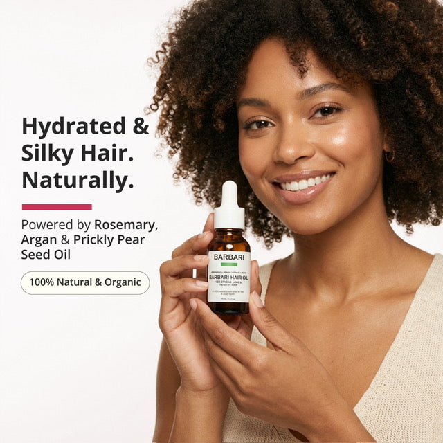 BARBARI Hair Oil Argan, Rosemary & Prickly Pear