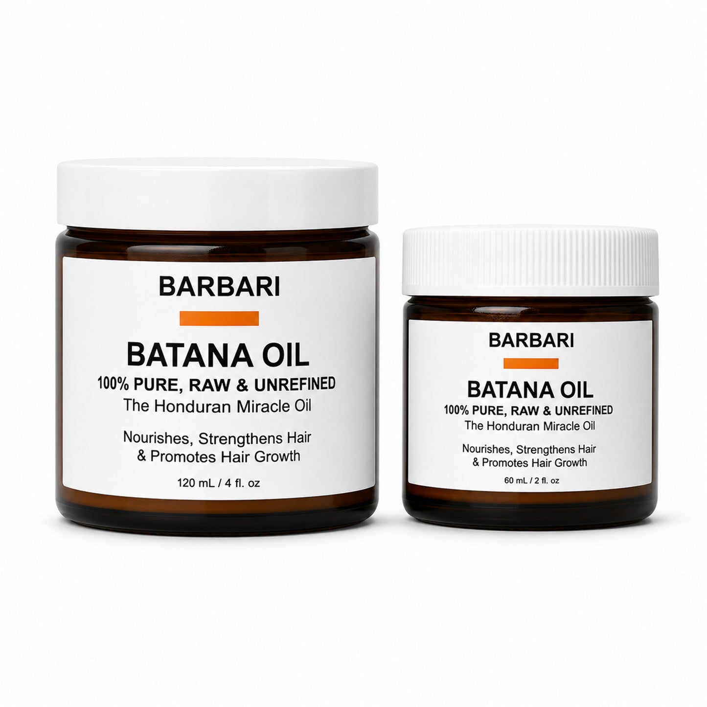 BARBARI Raw & Unrefined Batana Oil from Honduras - 4 oz or 2 oz