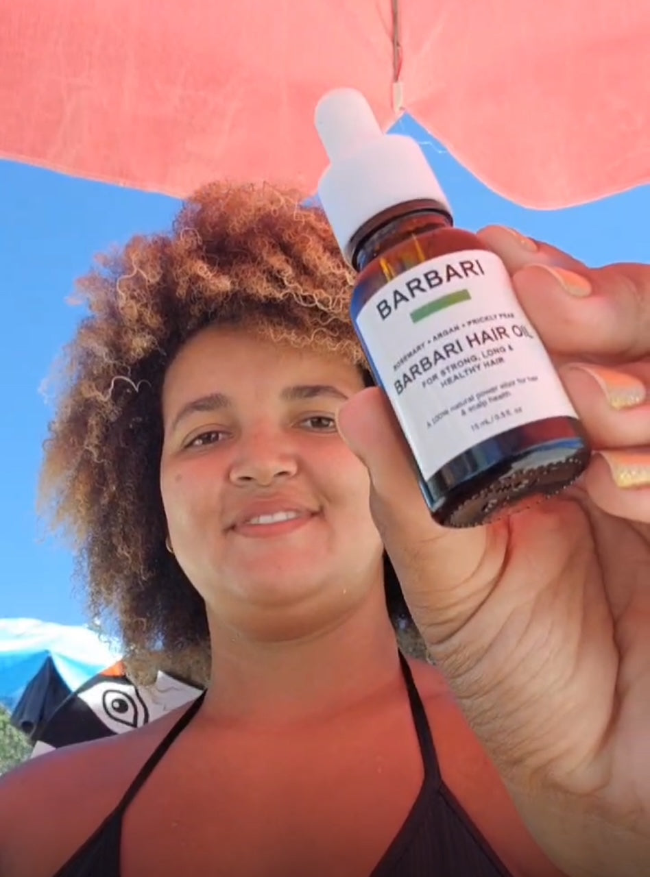 BARBARI Hair Oil Argan, Rosemary & Pickly Pear