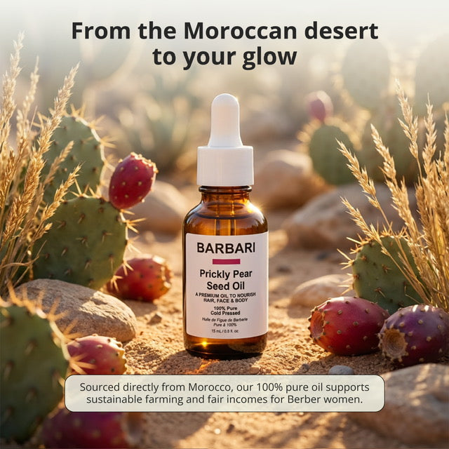 The Premium BARBARI Oil 100% Pure Prickly Pear Seed Beauty Oil 15 mL