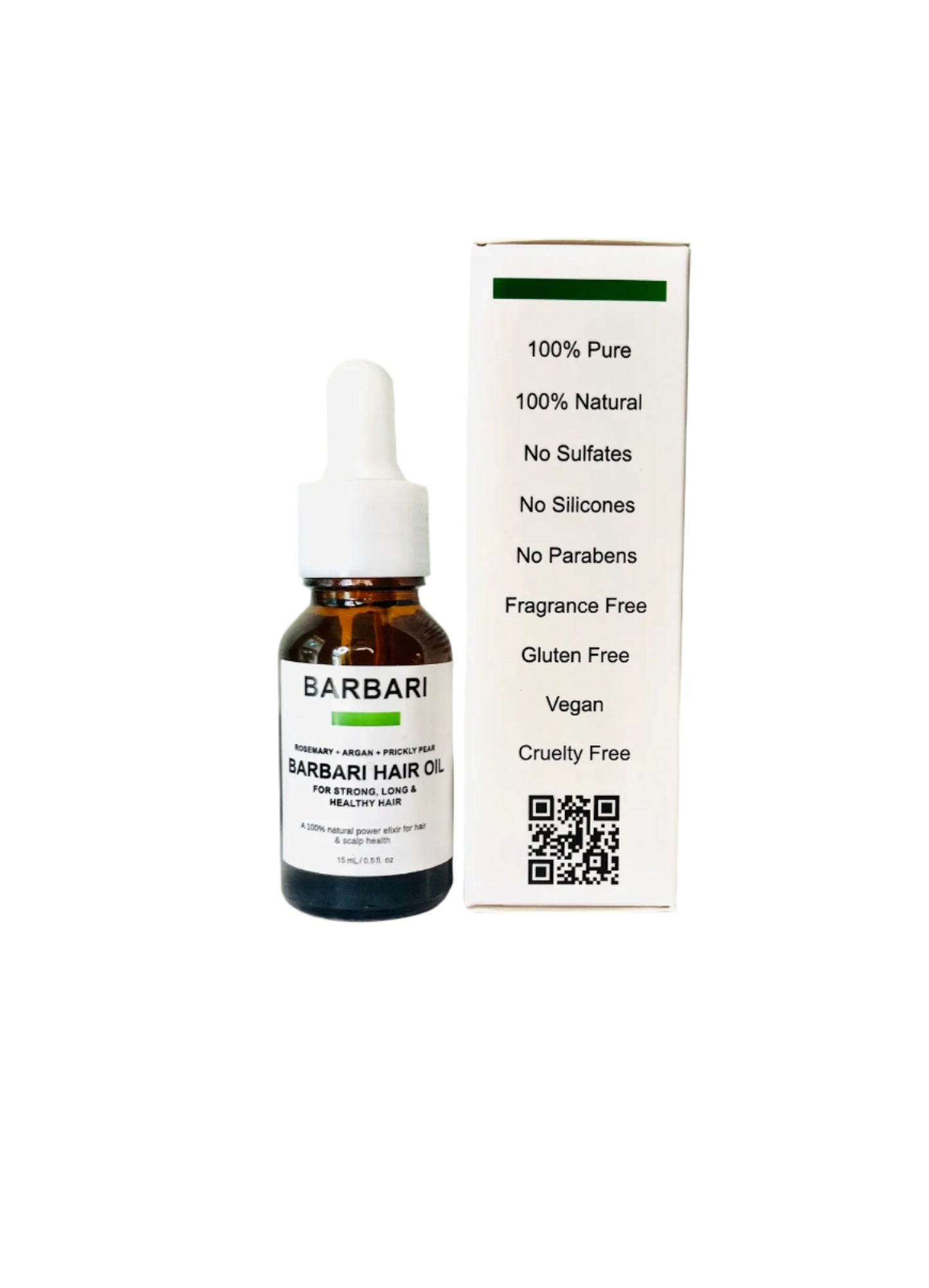 BARBARI Hair Oil Argan, Rosemary & Pickly Pear