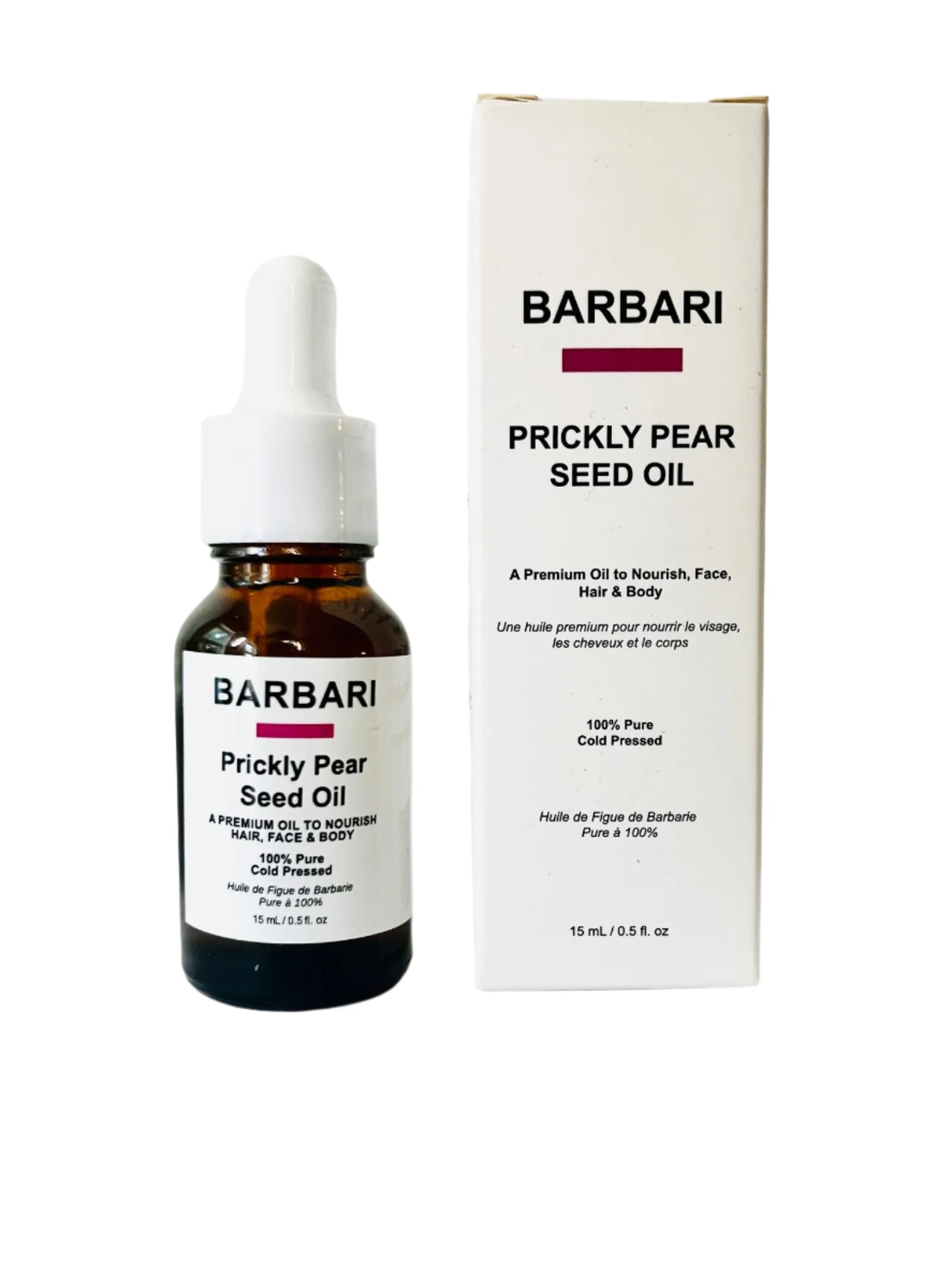 The Premium BARBARI Oil 100% Pure Prickly Pear Seed Beauty Oil 15 mL