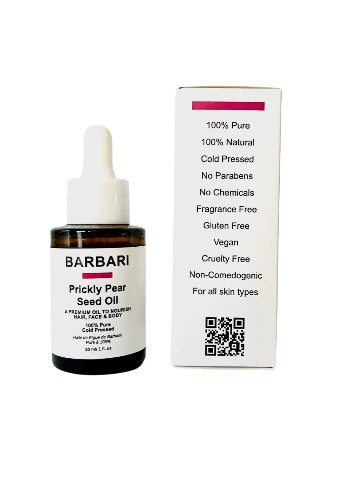 The Premium BARBARI Oil 100% Pure Prickly Pear Seed Beauty Oil 15 mL