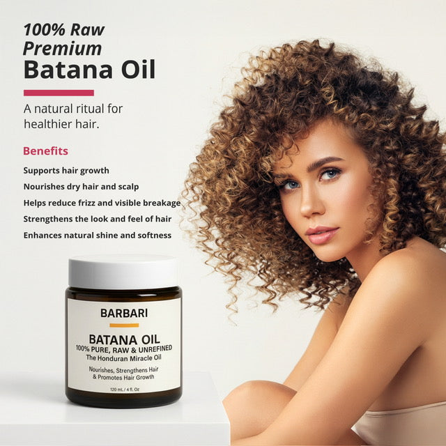 BARBARI Raw & Unrefined Batana Oil from Honduras